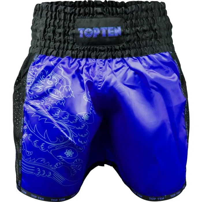 TOP TEN Dragon pantaloncini kickboxing in poliestere