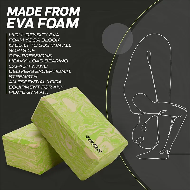 RDX GN Blocco Yoga EVA Singolo Verde Antiscivolo