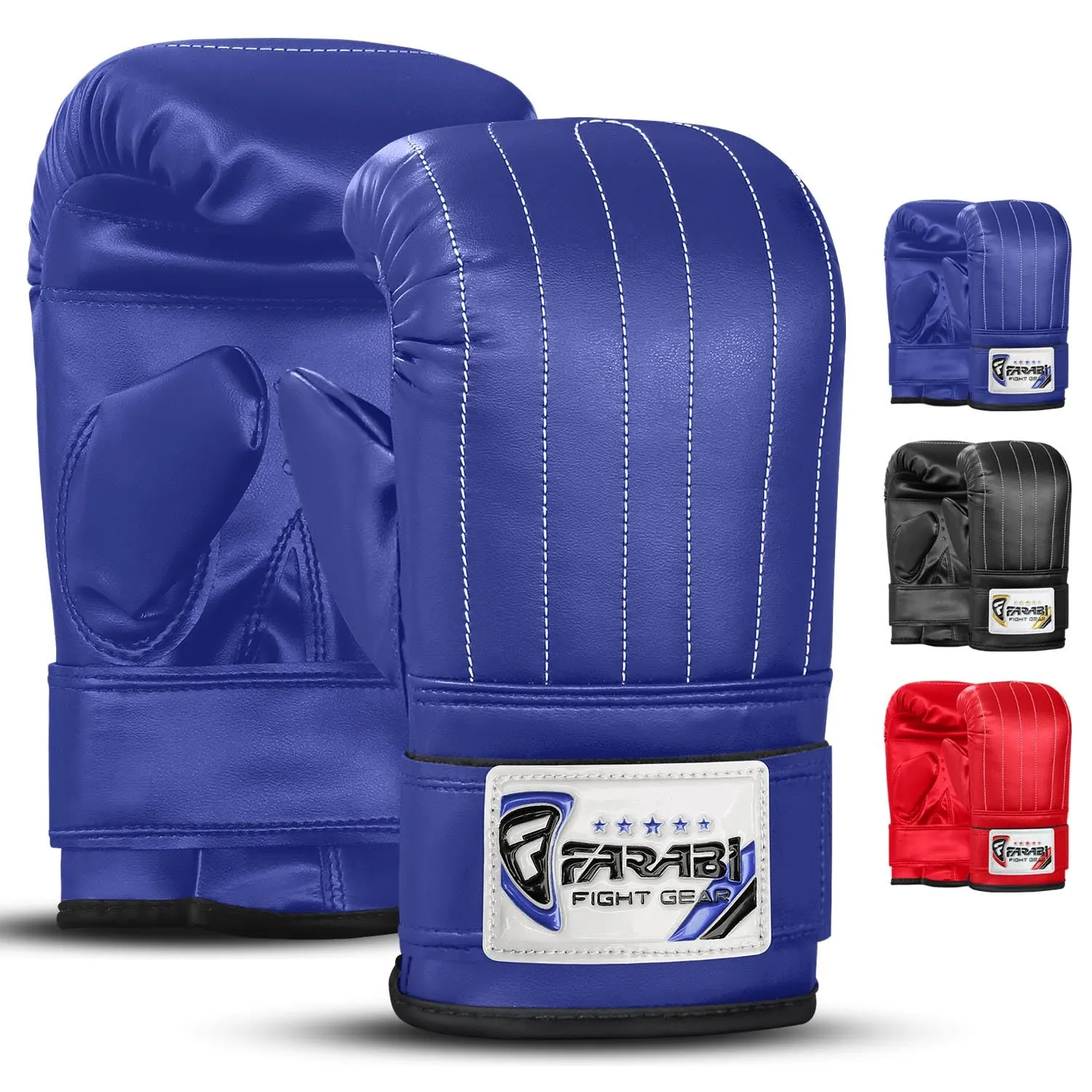 Farabi Guanti da Sacco Boxe Pelle Sintetica Assorbimento Urti