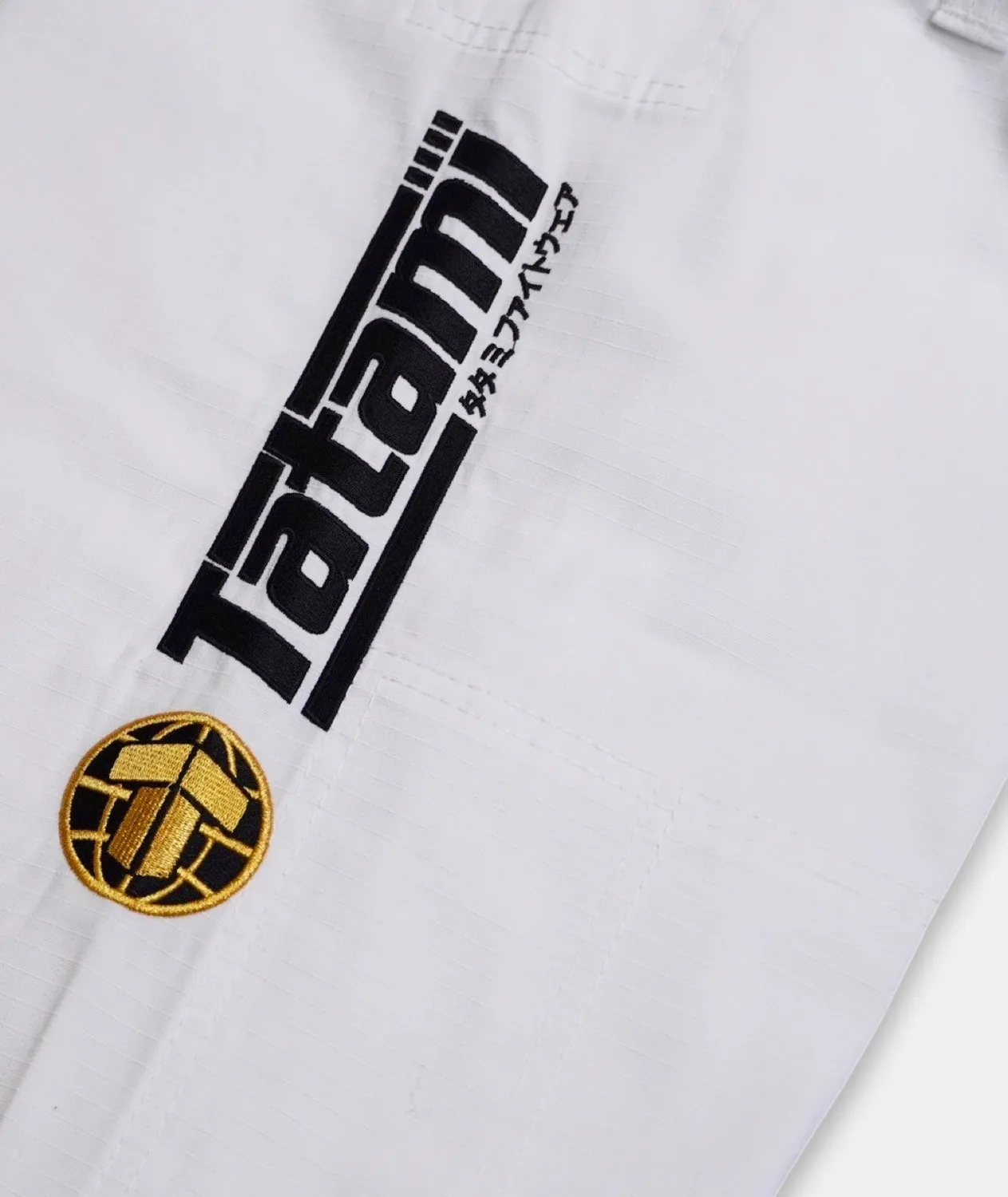 Tatami Estilo Gold Label kimono BJJ bianco pearl weave