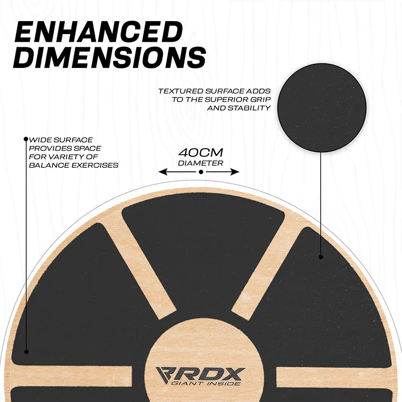RDX W1 Tavola Propriocettiva Nera in Legno 40 cm