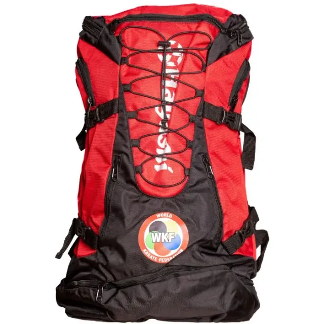 Hayashi Giant WKF zaino karate rosso nero grande