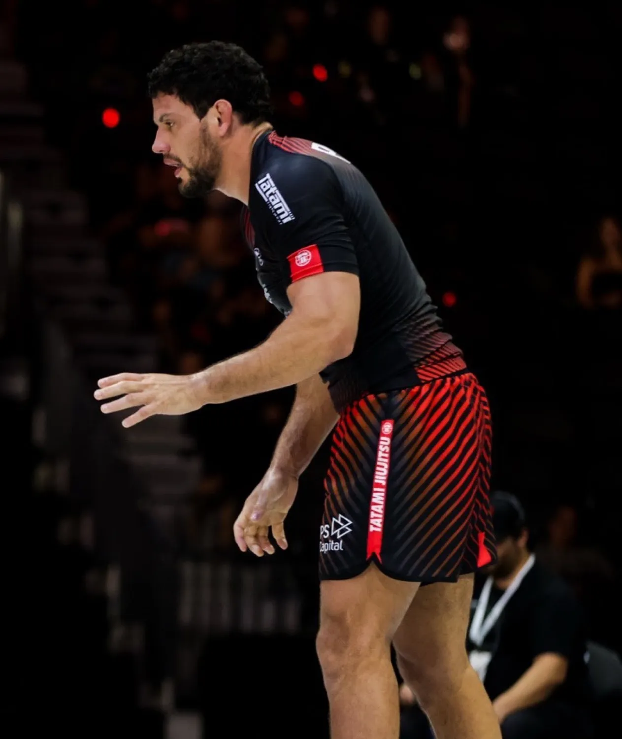 Tatami Vortex rash guard rosso riciclata uomo