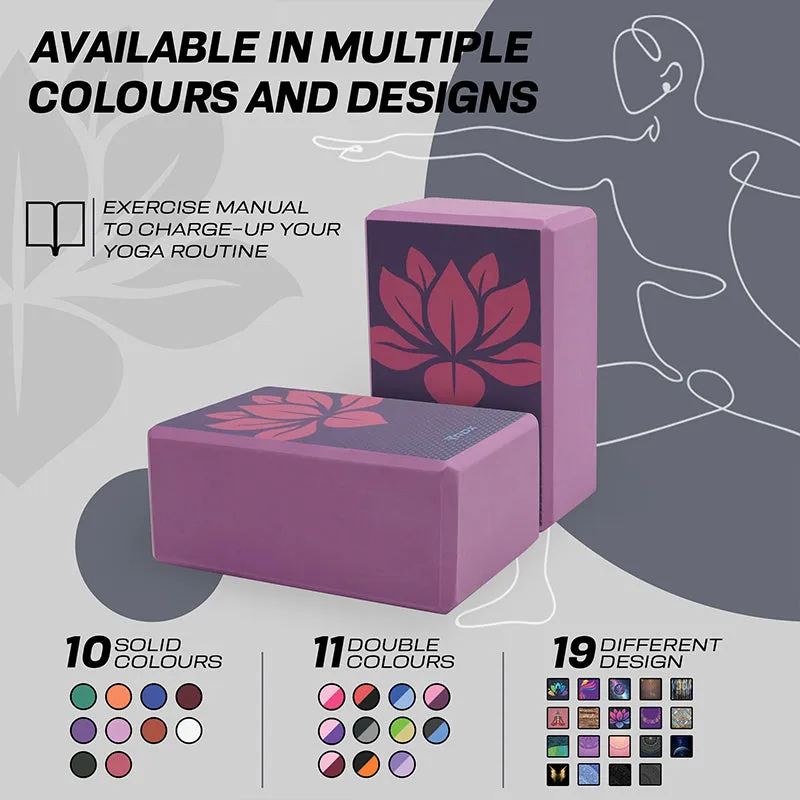 RDX D13 Blocco Yoga EVA Rosa Singolo Antiscivolo