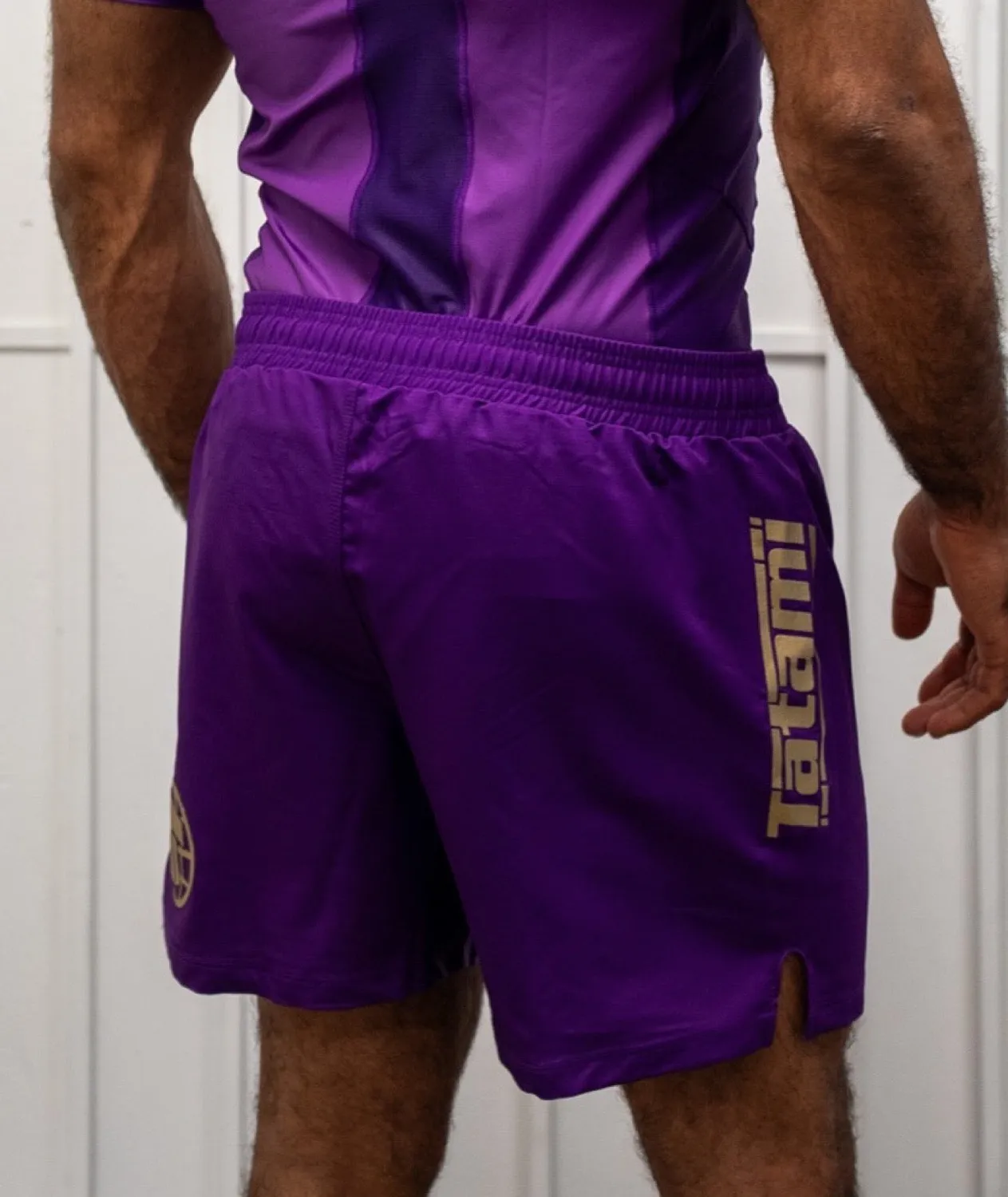 Tatami Pro V2 pantaloncini grappling viola 3D