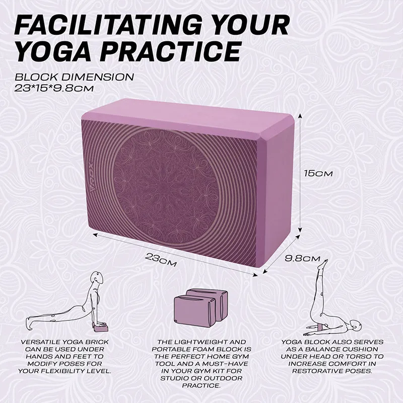 RDX D15 Blocco Yoga EVA Singolo Antiscivolo Stretch