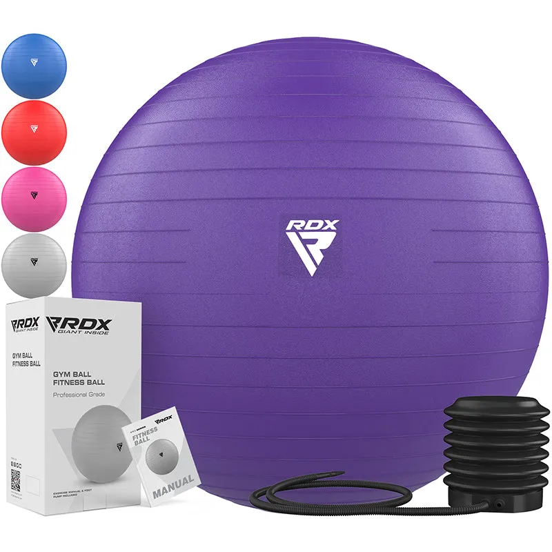 RDX B1 palla yoga fitness 65cm blu pompa