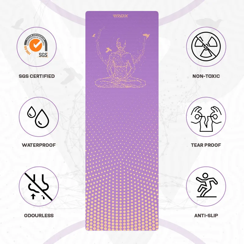 RDX D2 Tappetino Yoga TPE 6mm Viola