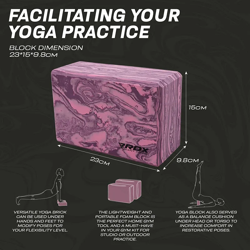 RDX MP Blocco Yoga EVA Viola Singolo 23x15cm