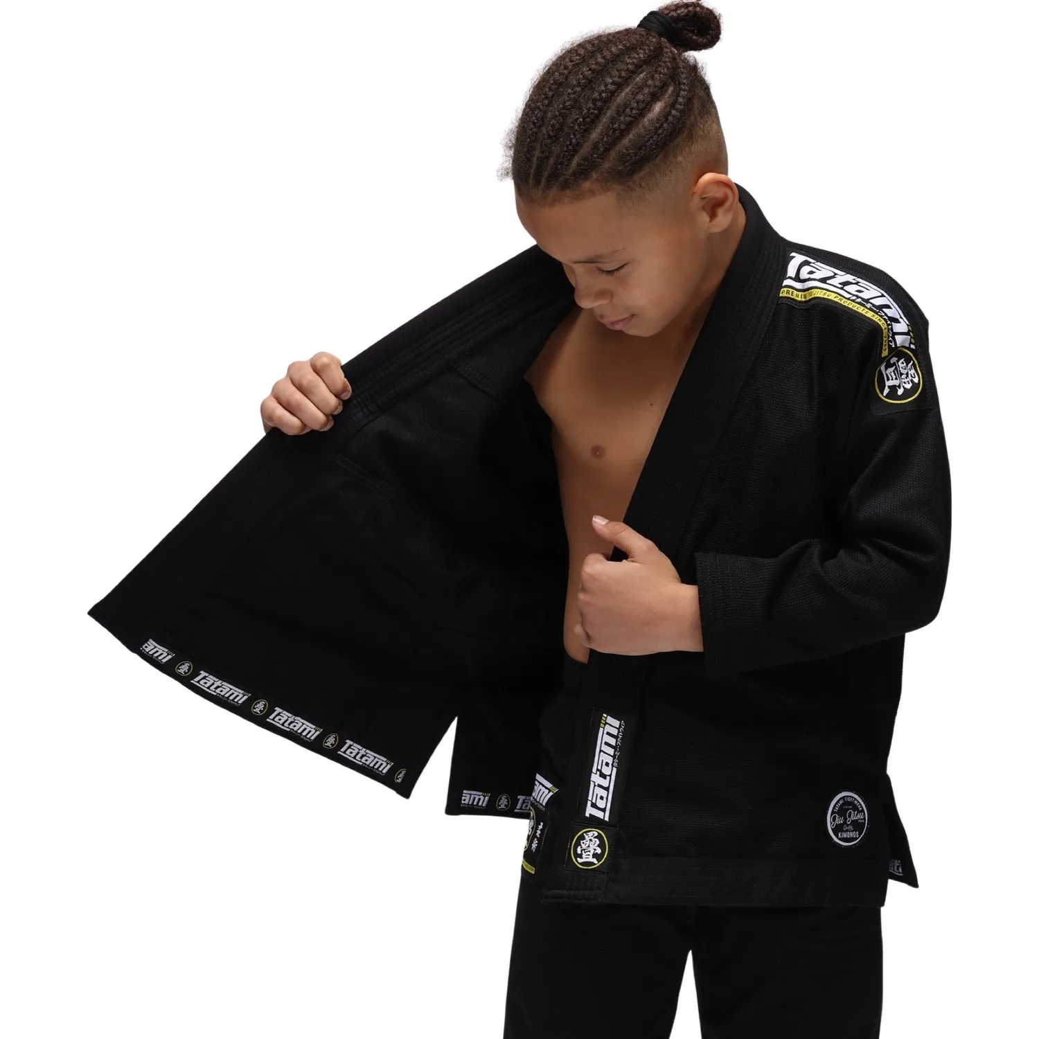 Tatami Nova Absolute kimono BJJ bambino nero leggero