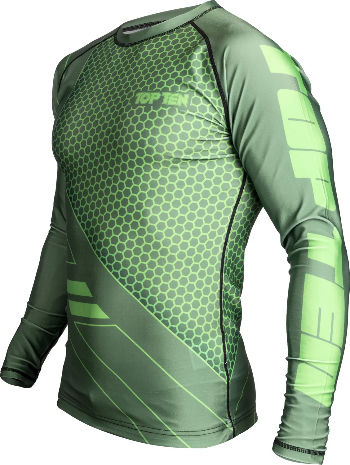 TOP TEN COMBat rash guard MMA elasticizzata