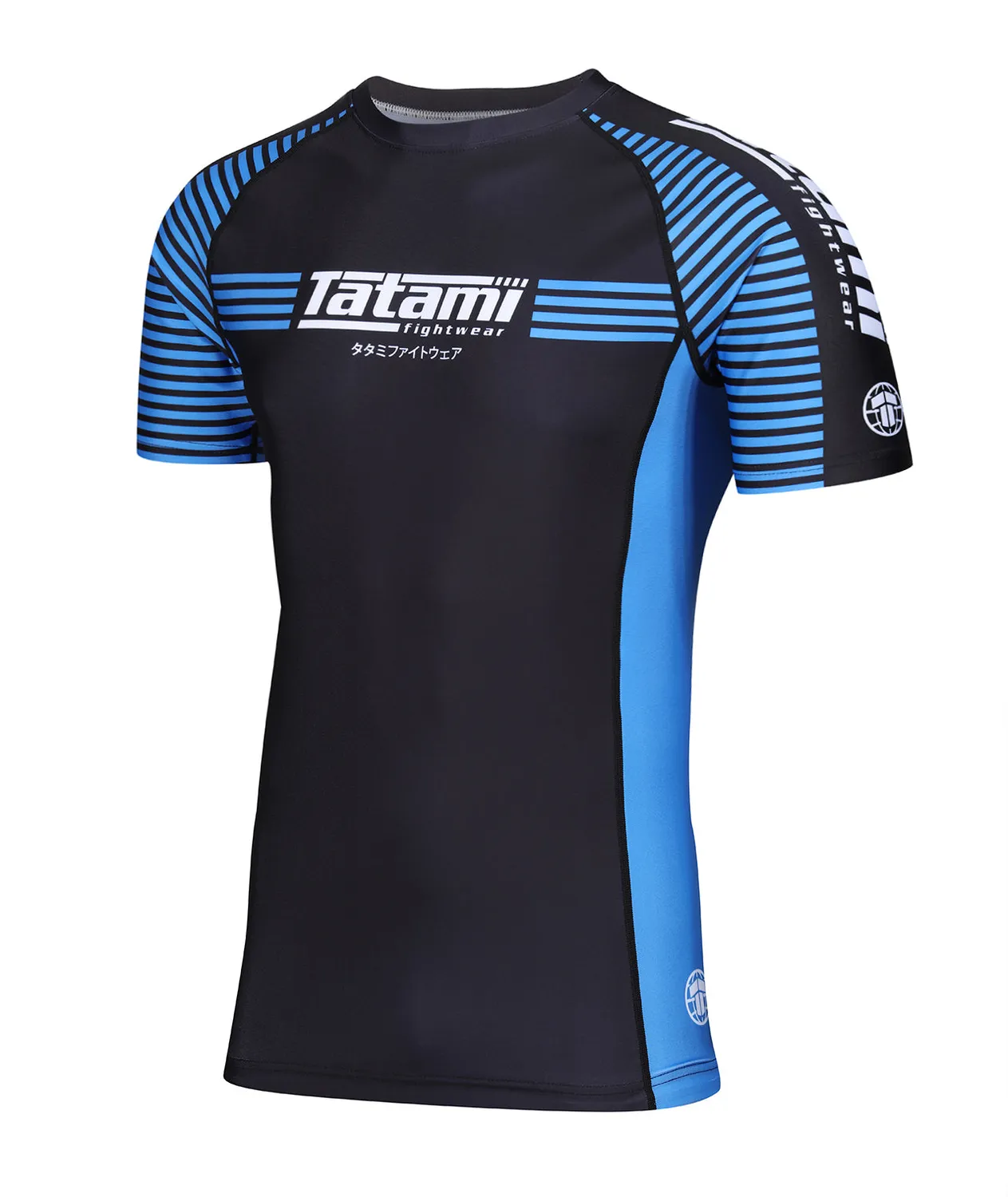 Tatami IBJJF Ranked Rash Guard Blu Manica Corta Leggera