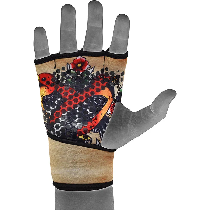 RDX T3 guanti palestra neoprene grip silicone polso