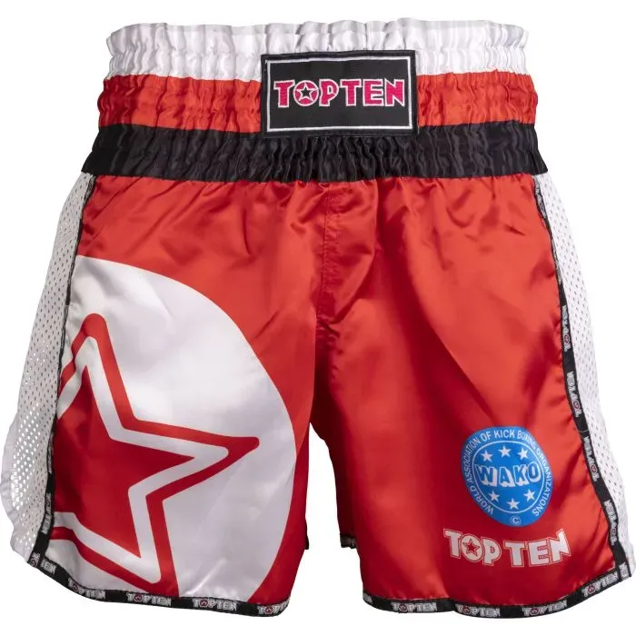 TOP TEN WAKO Star shorts kickboxing poliestere