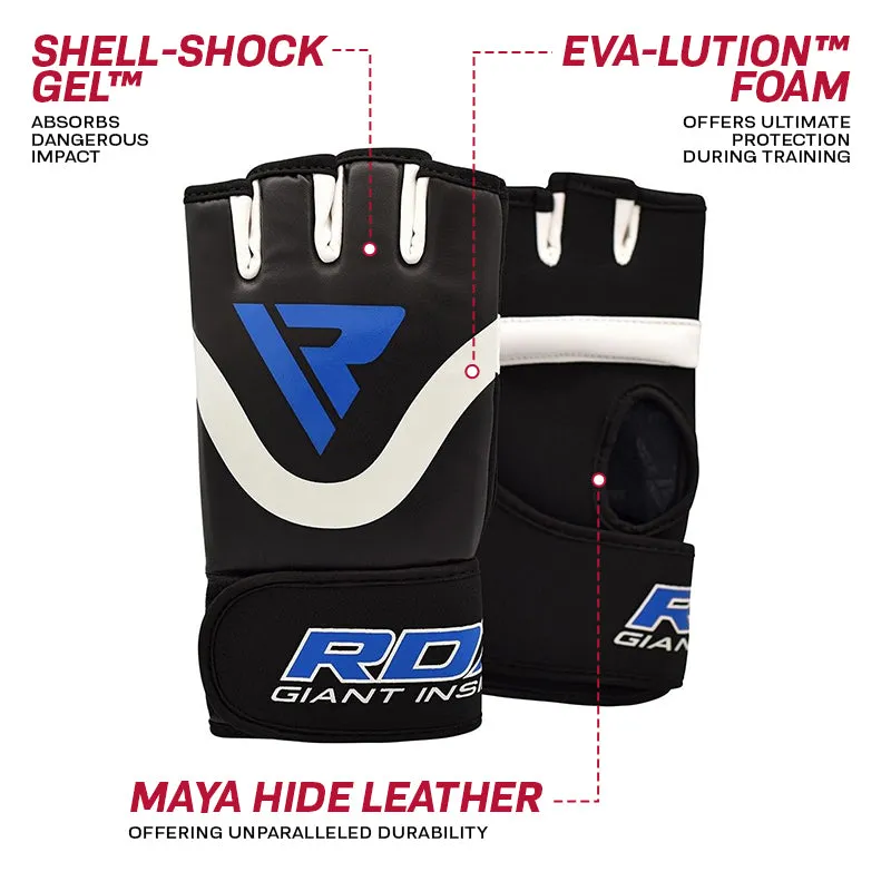 RDX X7 Sottoguanti Boxe Gel Rossi Assorbimento Urti