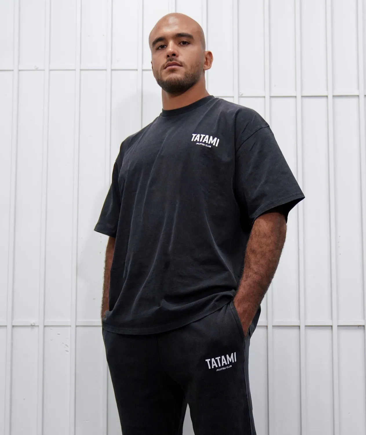 Tatami JJ Club T-Shirt Oversized Grigia Stonewashed
