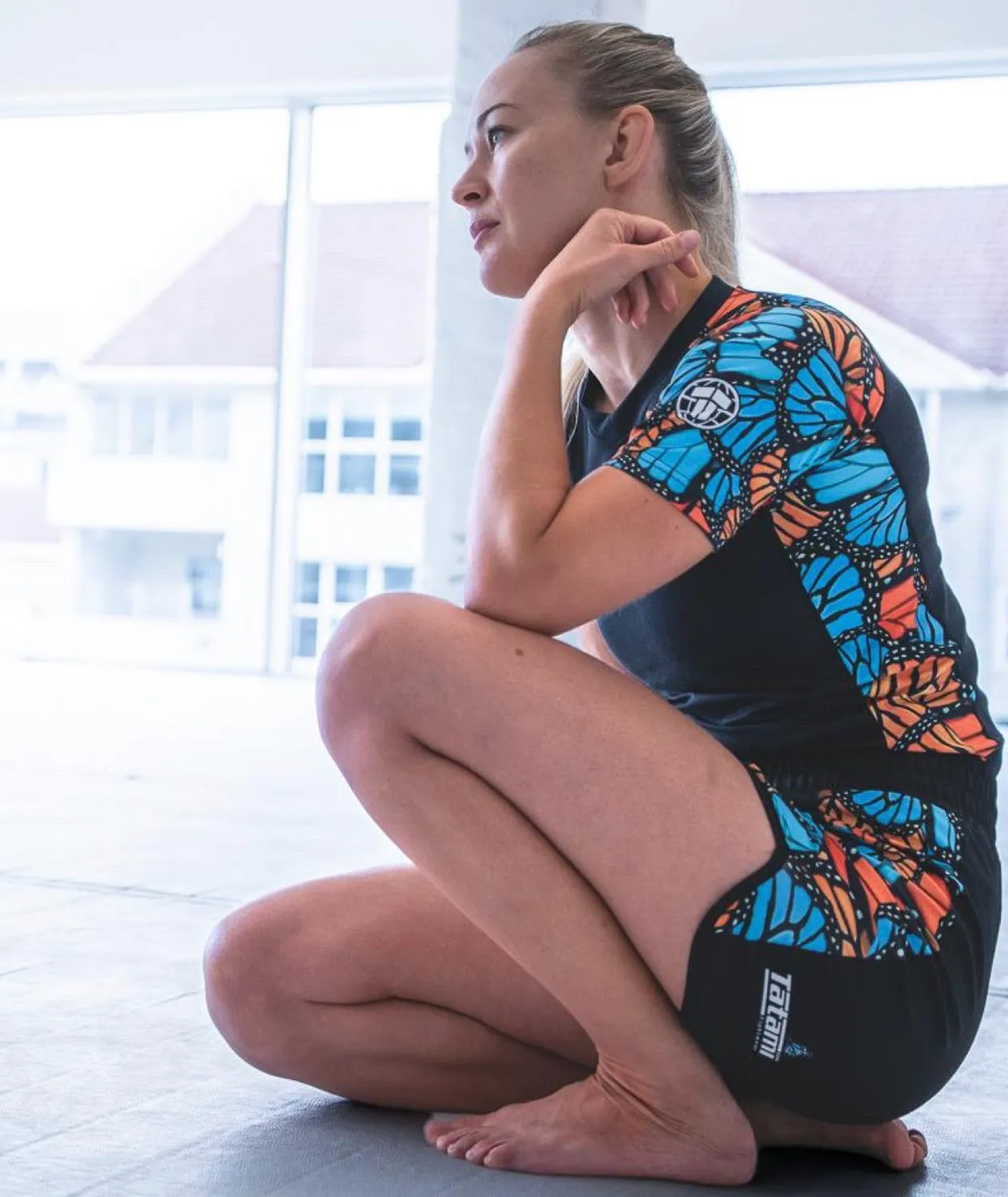 Tatami Butterfly Rash Guard Donna manica corta riciclata