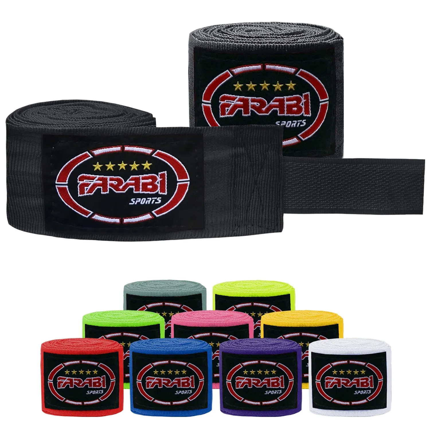 Farabi fasce boxe 4,5 m viola poliestere elastiche