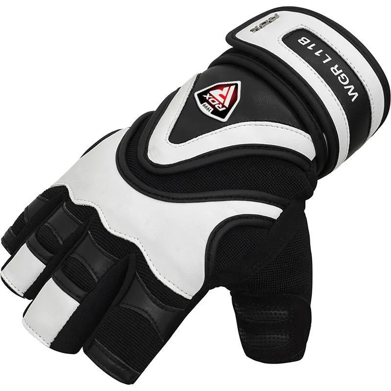 RDX L11 Guanti Palestra Nero Sollevamento Pesi