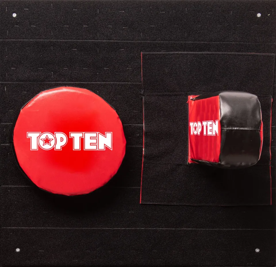 TOP TEN Power Wall Home Set pannello boxe rosso kickboxing
