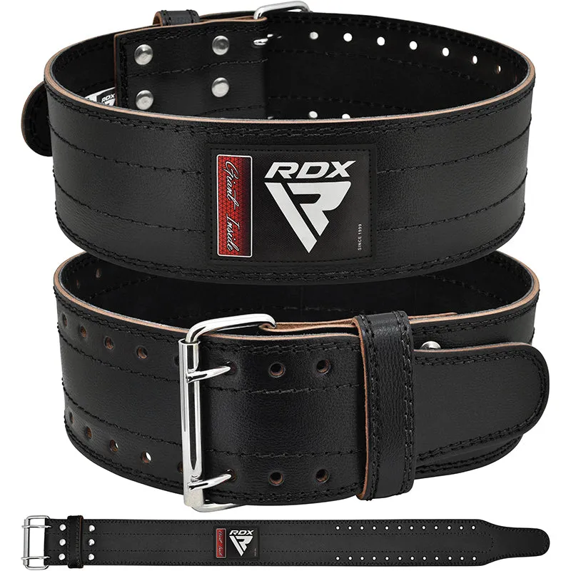 RDX RD1 Cintura Powerlifting Pelle Nera 4 Pollici