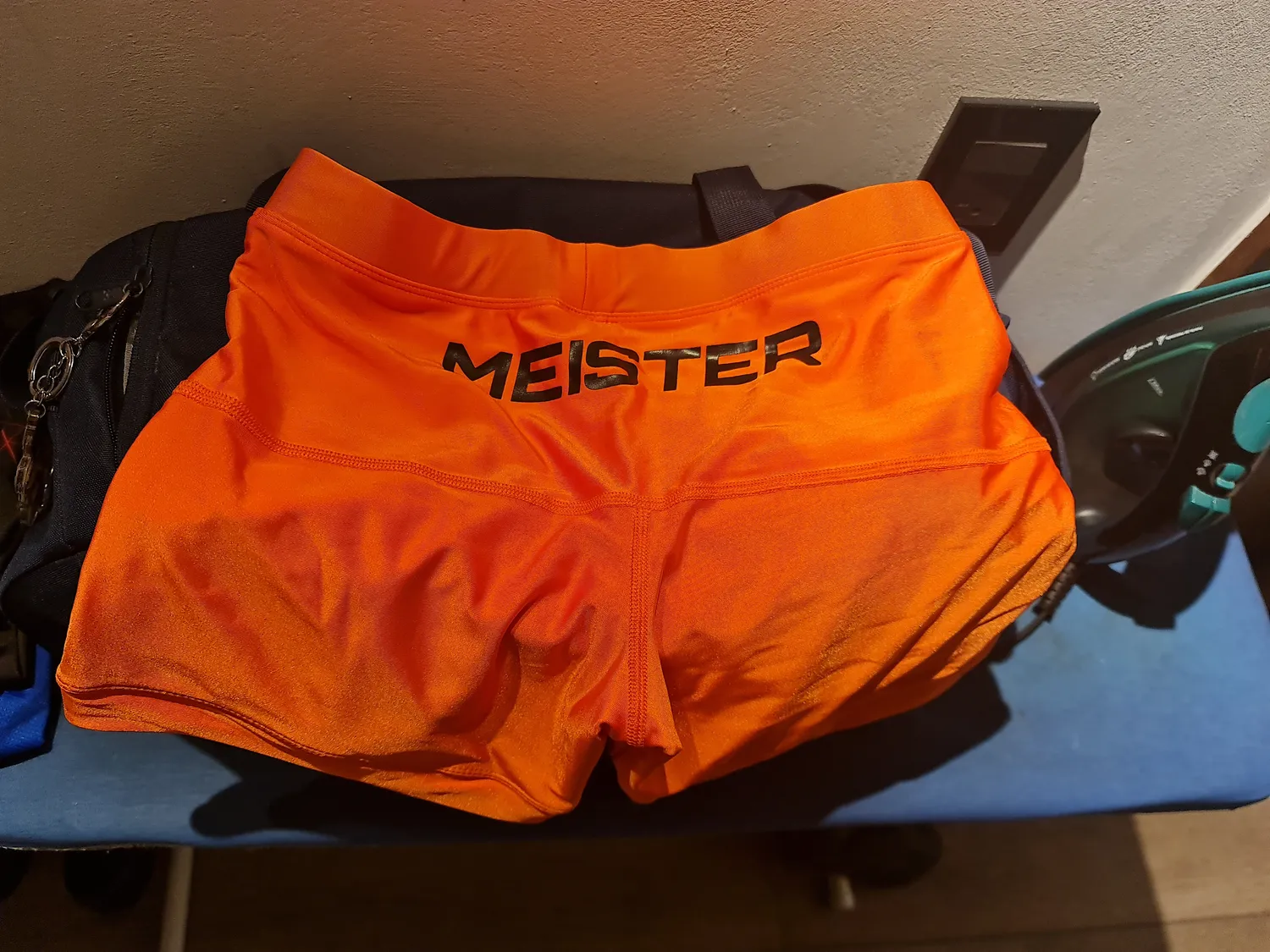 Meister Crown pantaloncini mma vale tudo blu microfibra