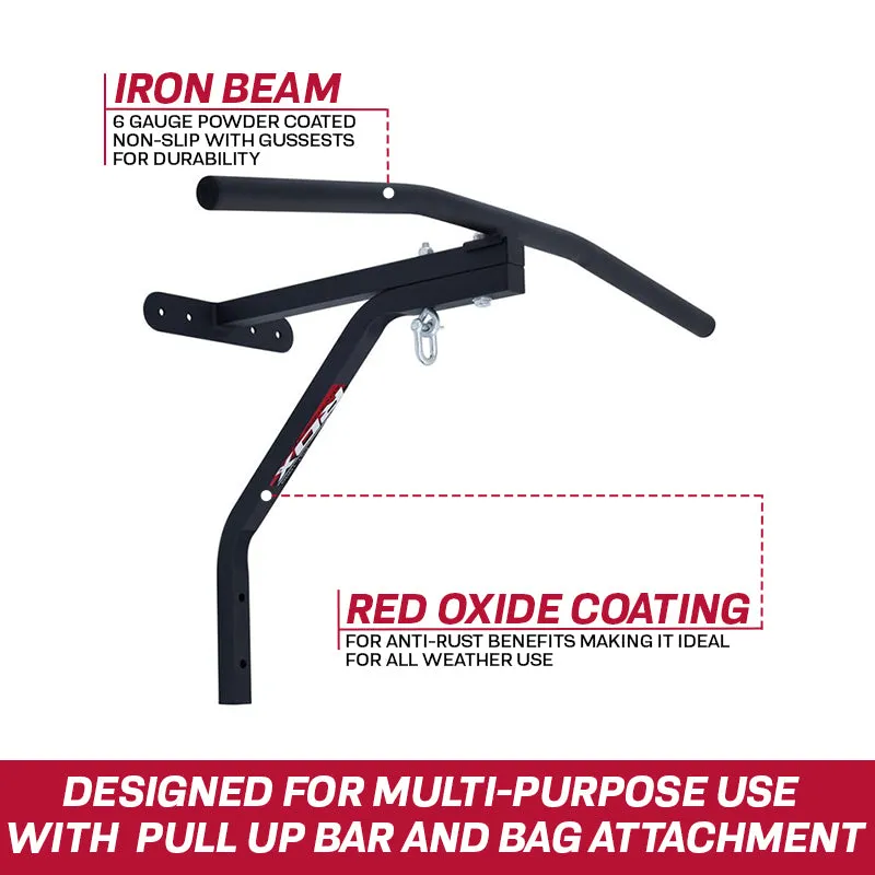 RDX X1 Staffa Parete Barra Trazioni Nero 130 Kg