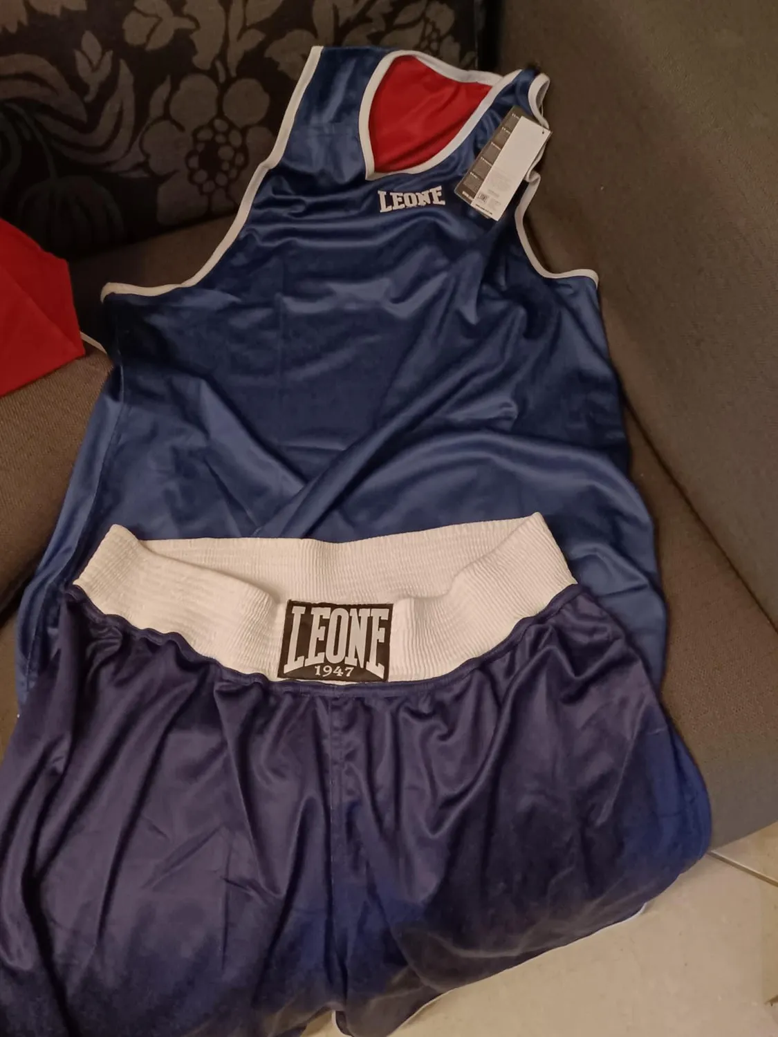 Leone1947 Double AB215 pantaloncini boxe double-face