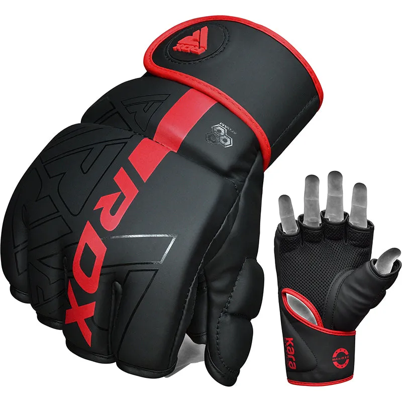 RDX F6 Kara guanti MMA grappling neri