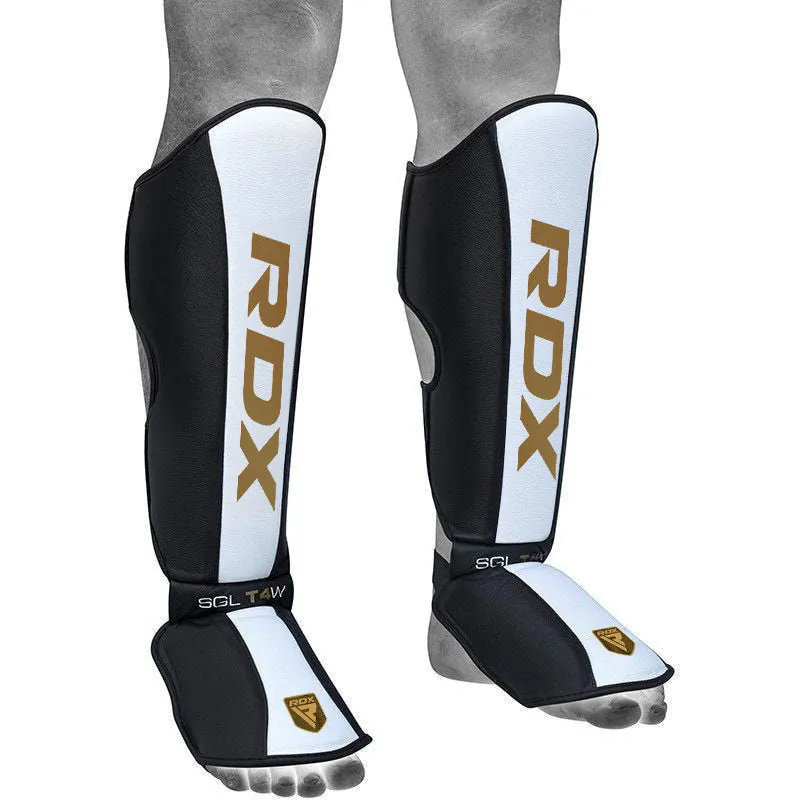 RDX T4 Parastinchi Pelle Bianchi Collo Piede