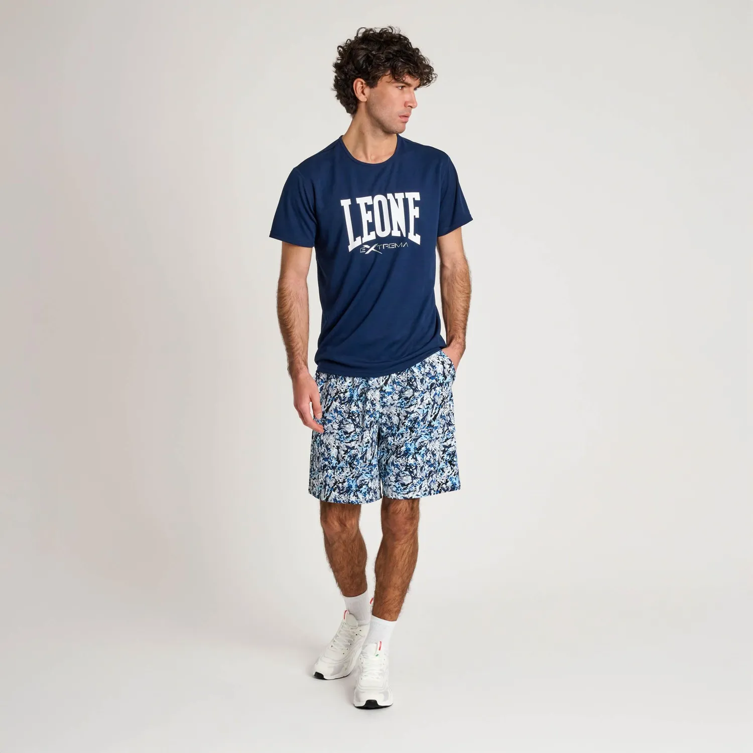 Leone1947 Logo ABX106 T-Shirt Uomo Blu Scuro L gym