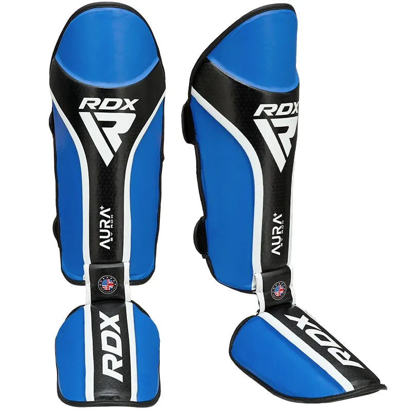 RDX Aura Plus T-17 Parastinchi Collo Piede Blu Protettivi
