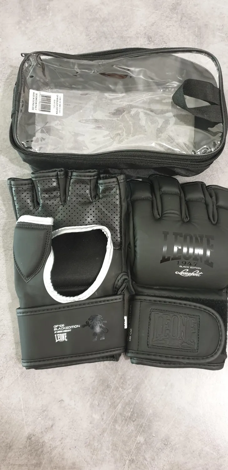 Leone 1947 Black Edition guanti mma M velcro