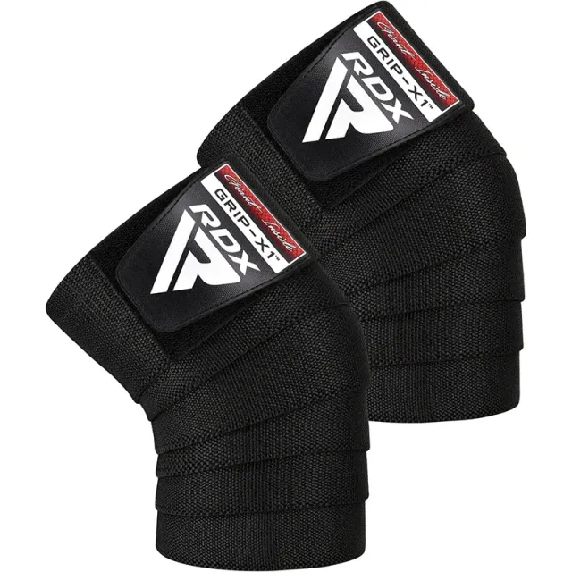 RDX K1 Ginocchiera Elastica Nera Compressione Powerlifting