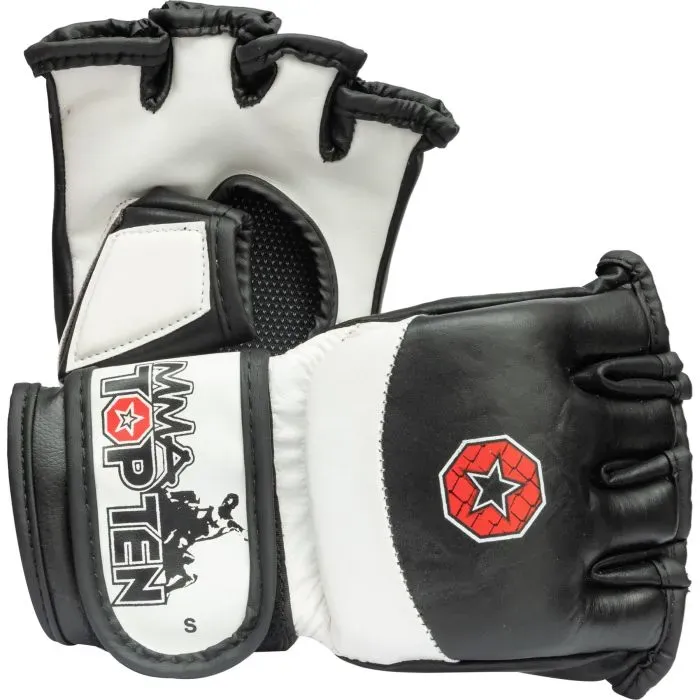 Top Ten Freefight guanti MMA pelle dita libere