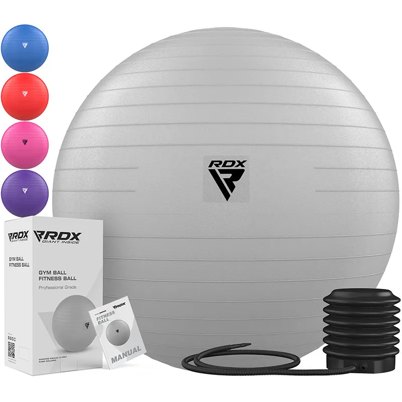 RDX B1 palla yoga fitness 65cm blu pompa