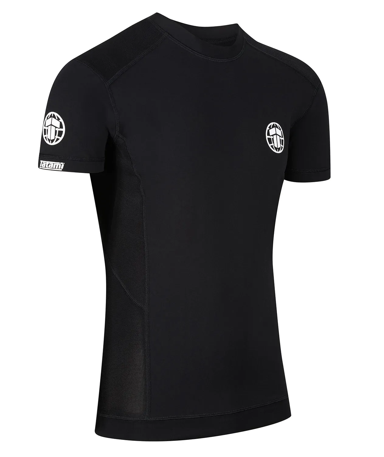 Tatami Pro rash guard uomo maniche corte nero elastica