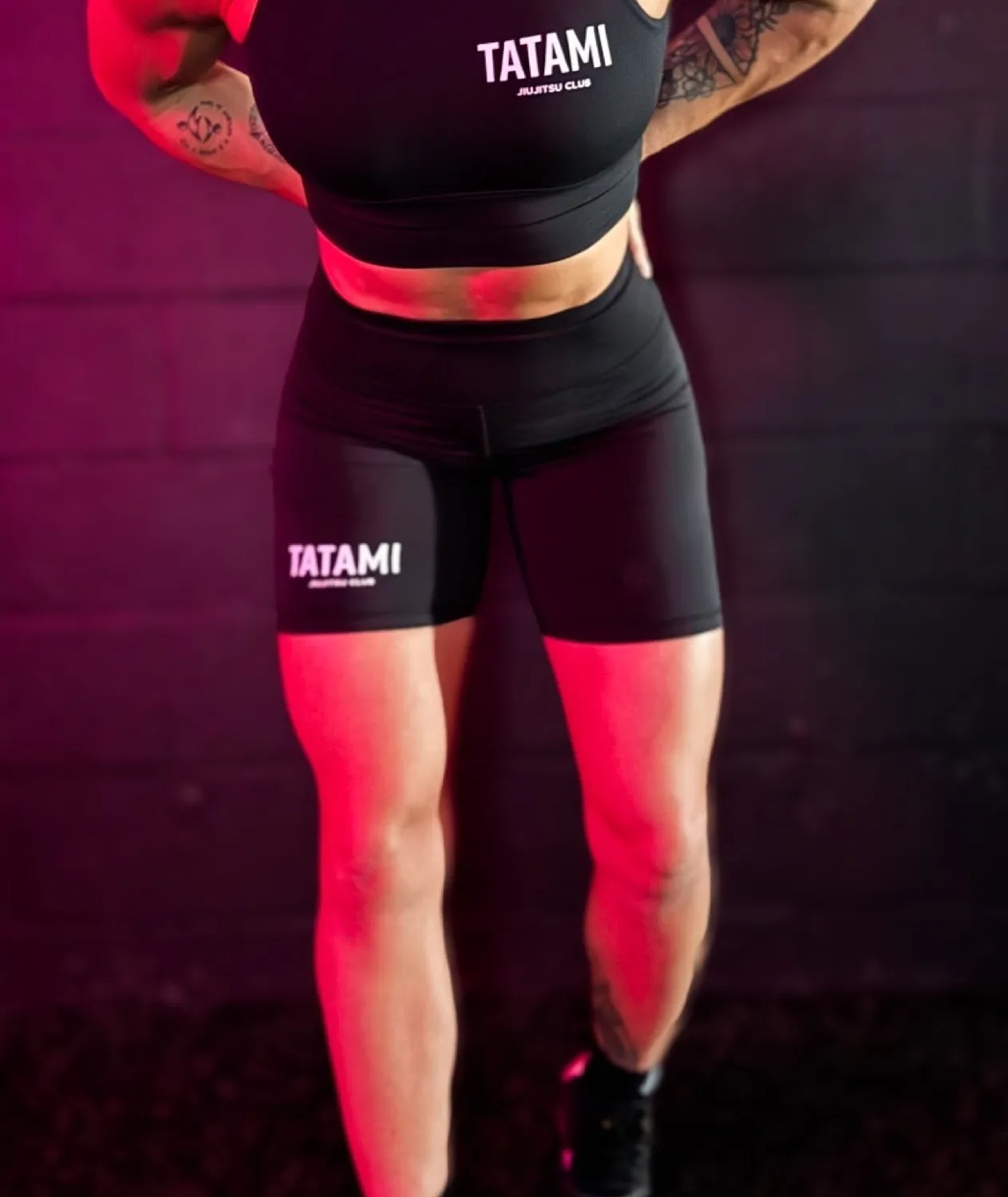 Tatami JJ Club shorts donna neri longline squat proof