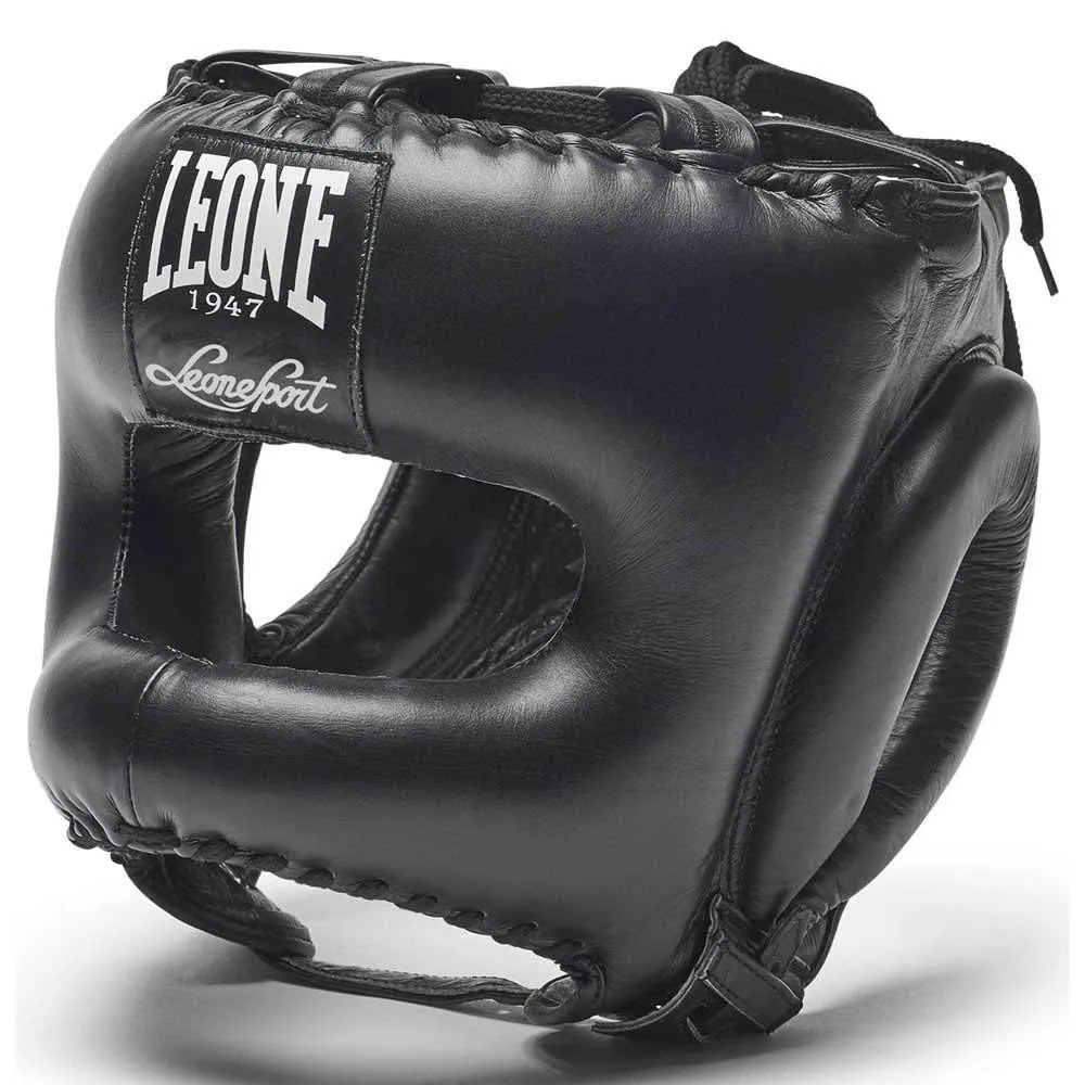 Leone1947 CS433 casco boxe nero pelle S/M