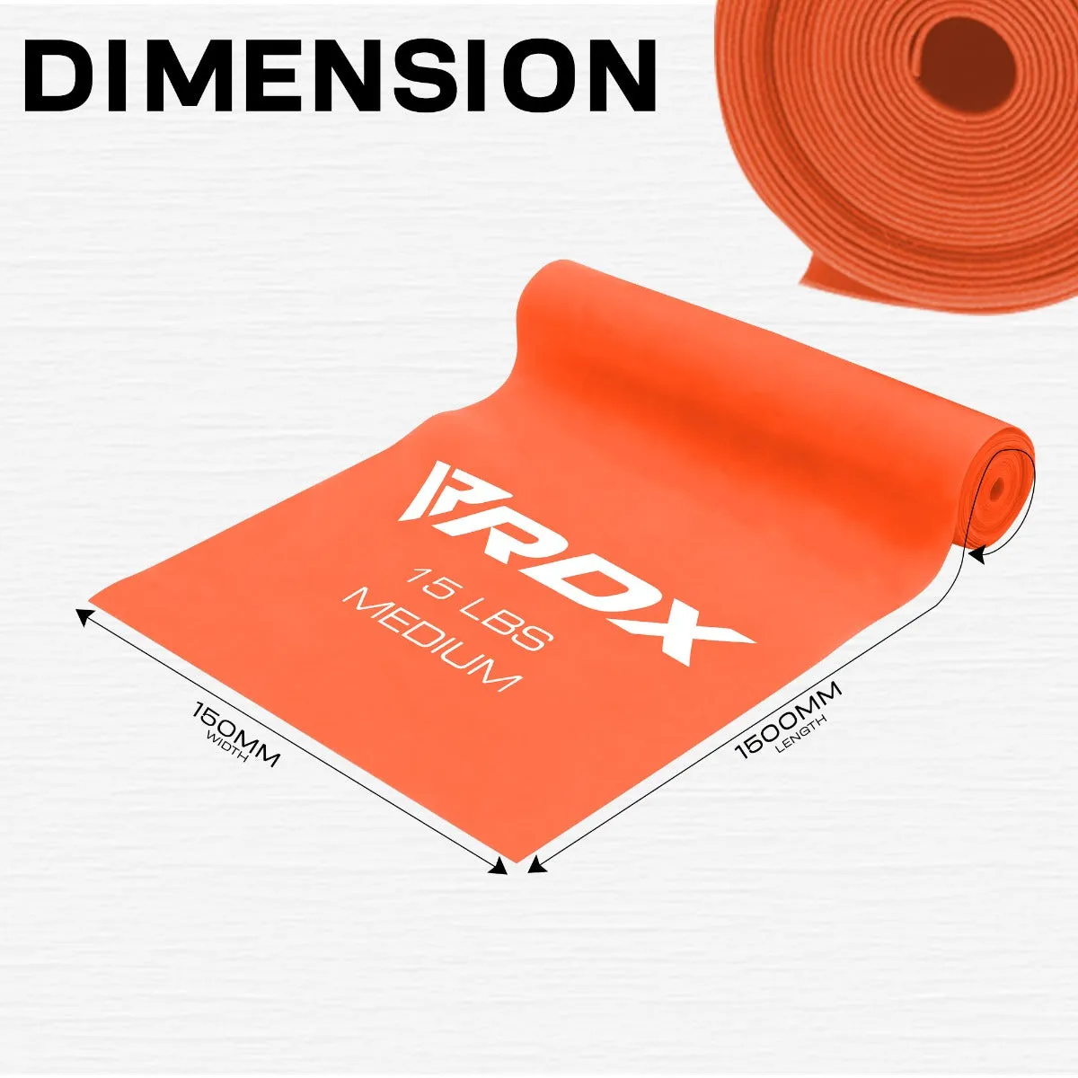 RDX B4 Bande Elastiche Piatte TPE Set 3 Pezzi Multicolor