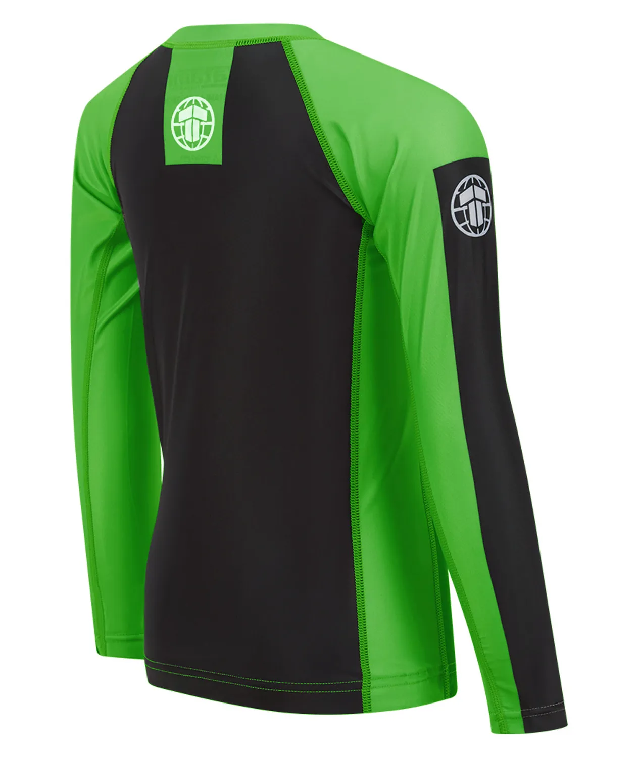 Tatami IBJJF Ranked rash guard verde manica lunga