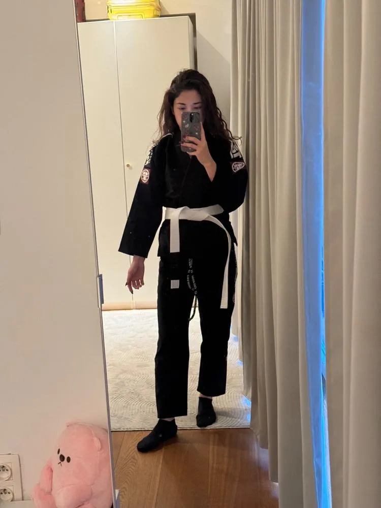 Tatami Nova Competidor kimono BJJ donna nero cintura