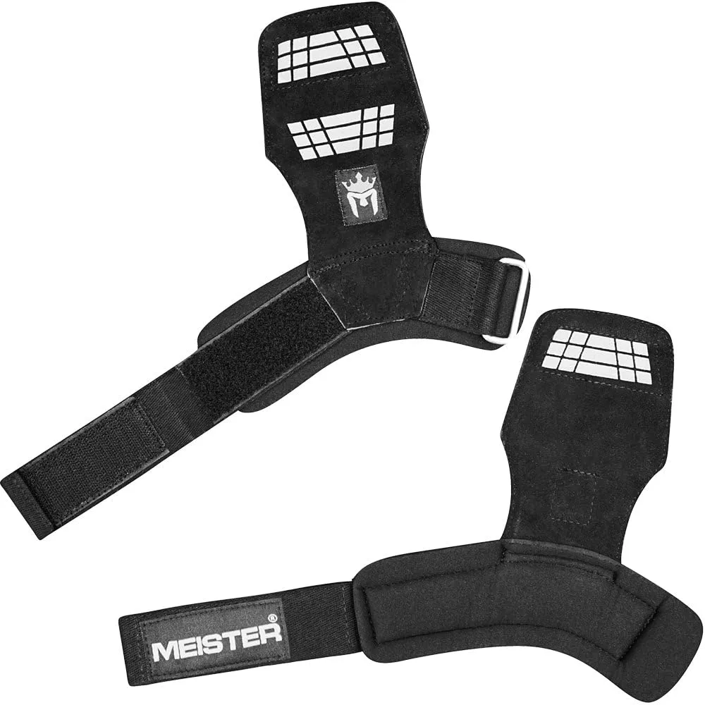 Meister Elite guanti sollevamento pesi pelle XS