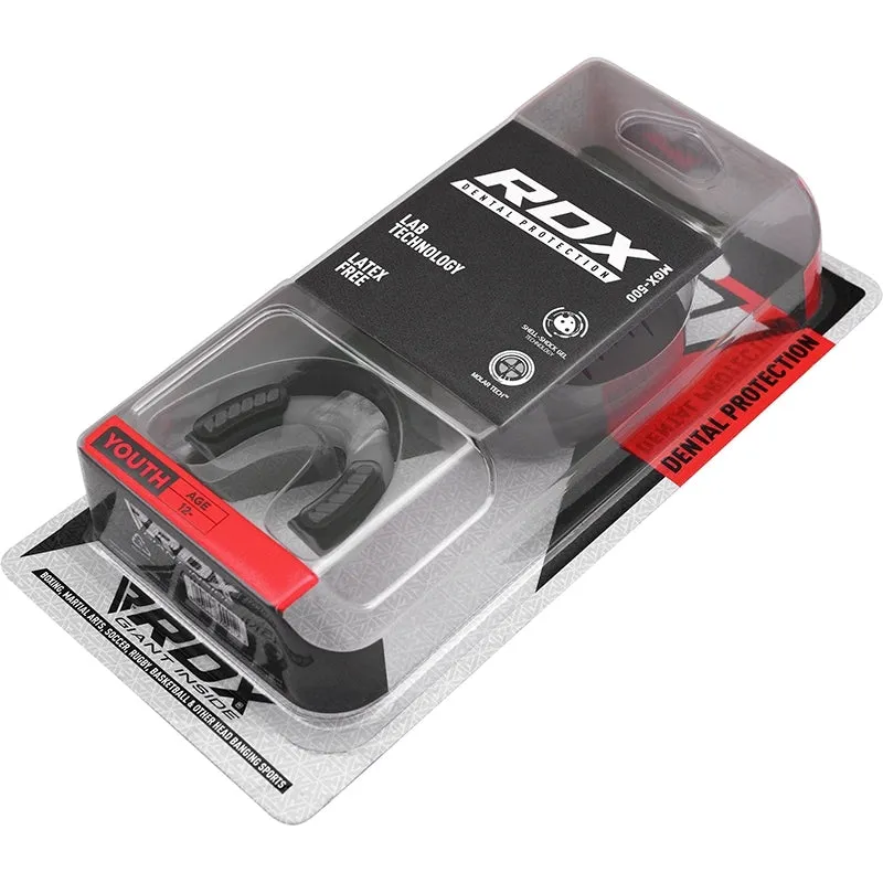 RDX 3G Paradenti Boxe Grigio Adulti Gel Bolla Mordi