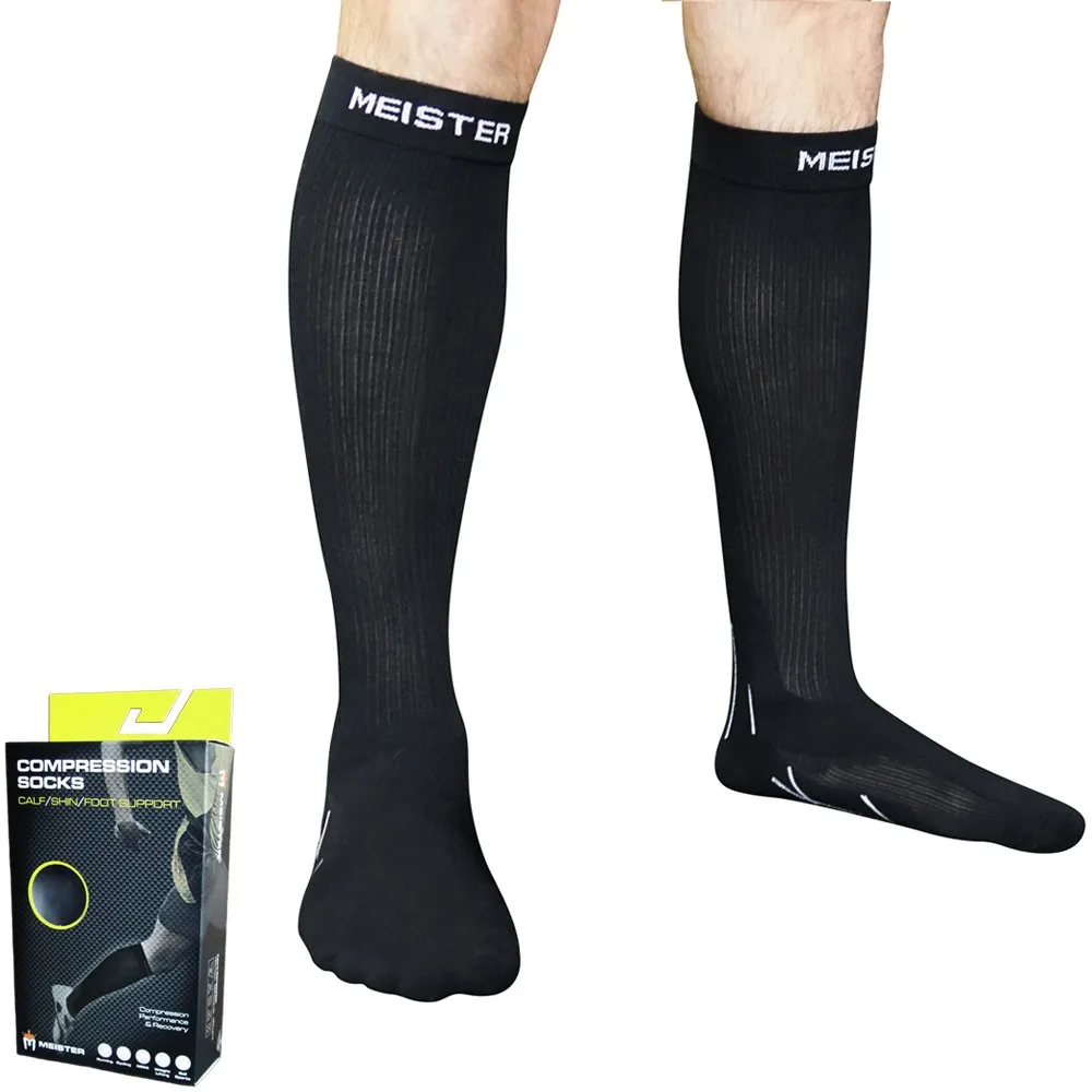 Meister calze compressione S bianche coppia 20-25 mmHg