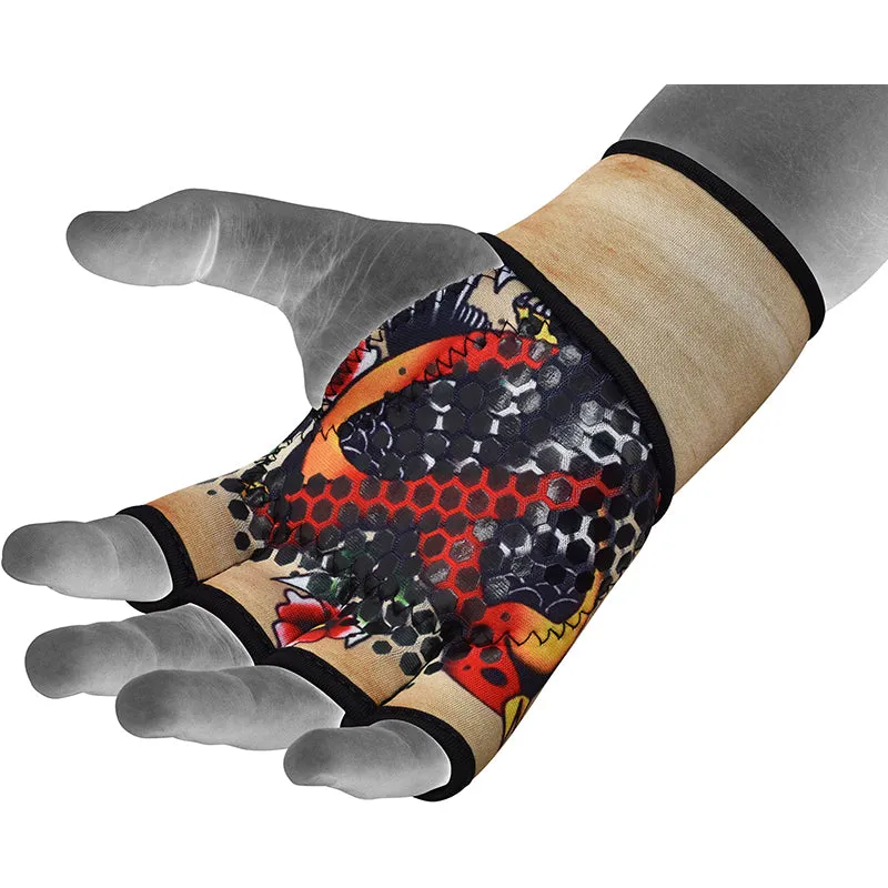 RDX T3 guanti palestra neoprene grip silicone polso