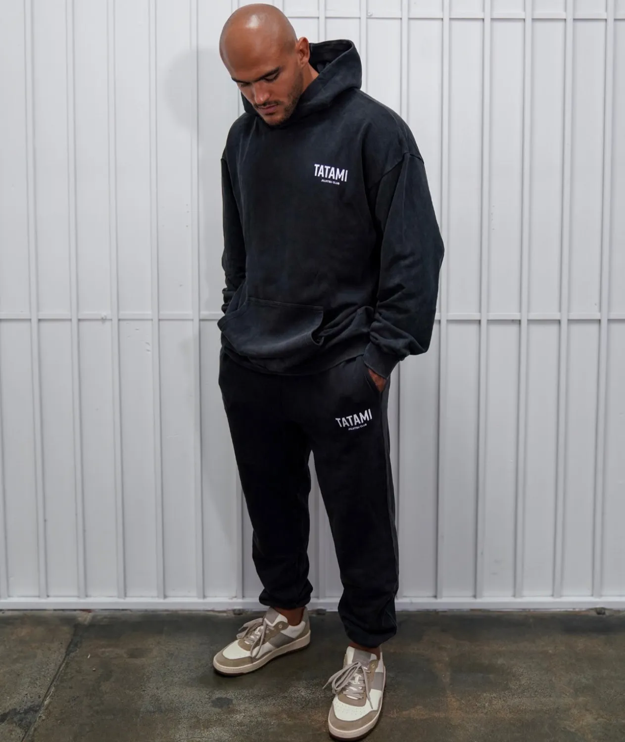 Tatami JJ Club Stonewashed Jogger grigio cotone