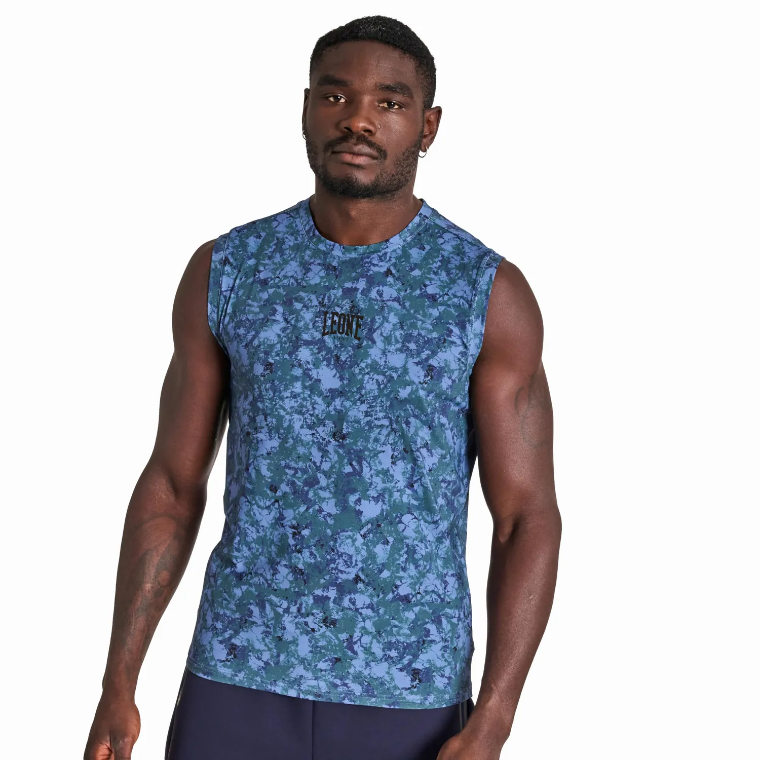 Leone 1947 Urban Fighter ABX407 canotta uomo camo blu