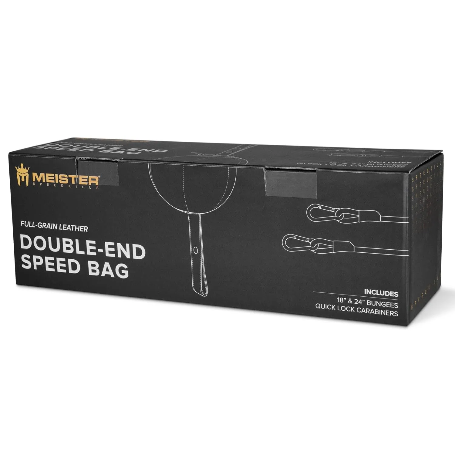 Meister SpeedKills Sacco Velocità Pelle Doppio M 17,8 cm