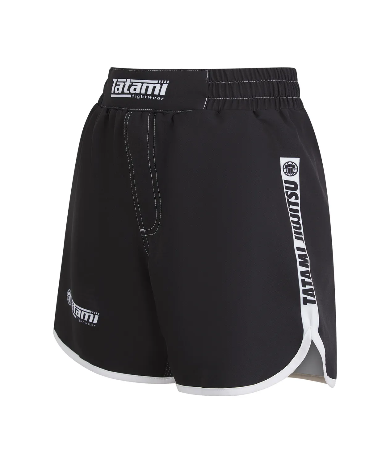 Tatami Fightwear Contrast shorts donna grappling neri riciclati